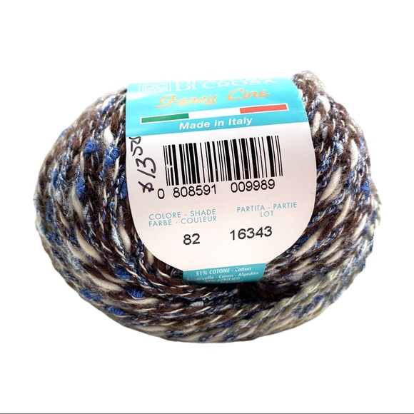 FILATURA DI CROSA TEMPO #82 Yarn Blue Brown Multi - Picture 5 of 5